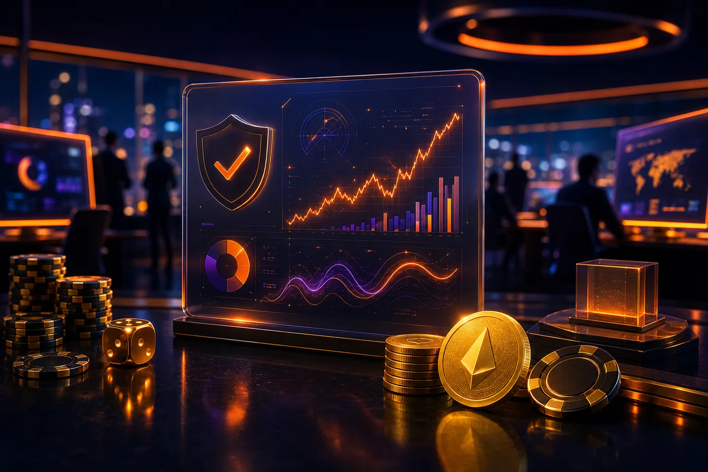 Équipe Nine Casino dans un espace de travail moderne